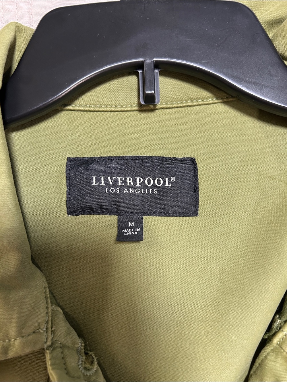 Liverpool Olive Utility Button-Front Jacket - Picture 2 of 3